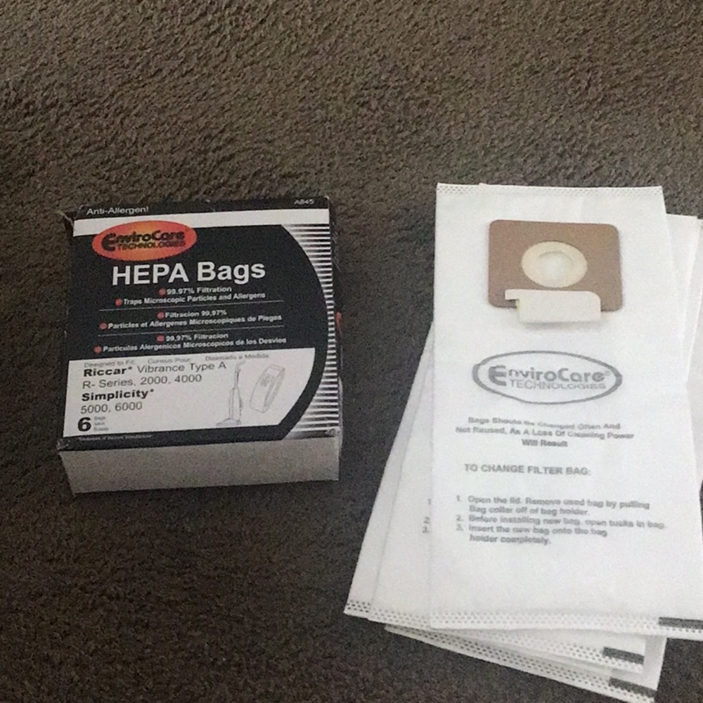 HEPA type A vacuum bags (5)